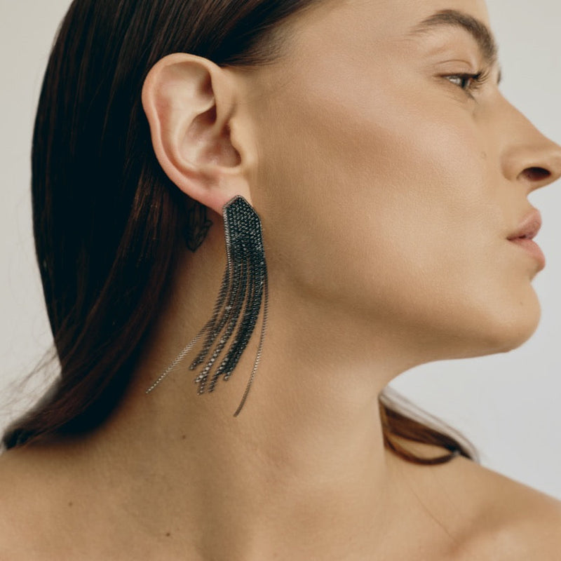 Brony Earrings | Black