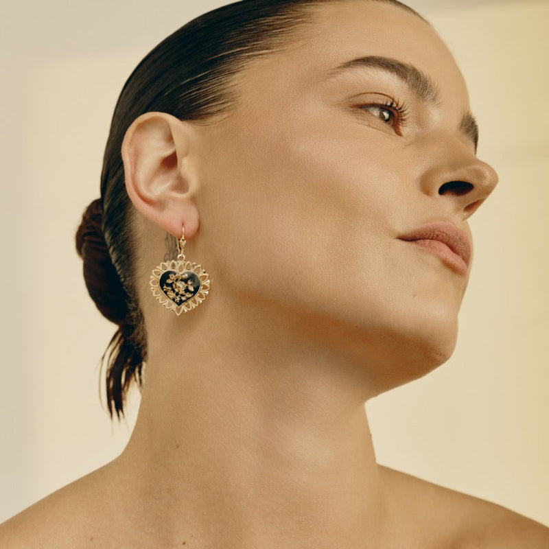 Lulu Heart Earrings