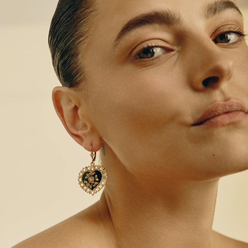 Lulu Heart Earrings