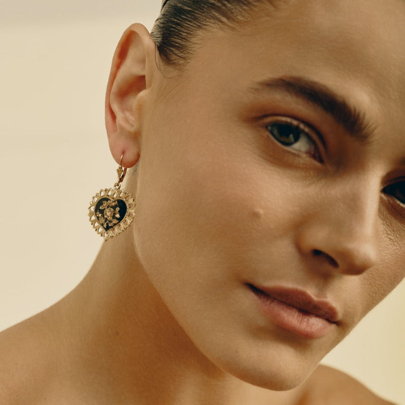 Lulu Heart Earrings