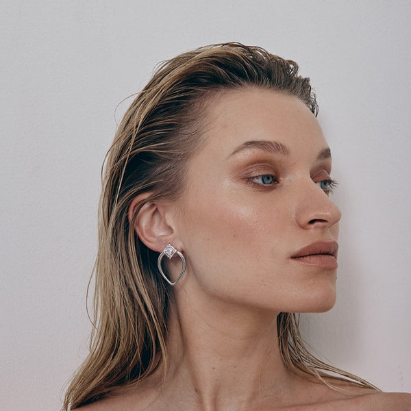 Ellie Earrings | Silver