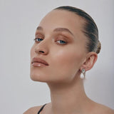 Pansy Pearl Earrings | Silver