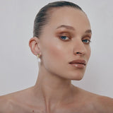 Pansy Pearl Earrings | Silver