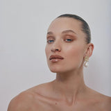 Ribbon Pearl Earrings