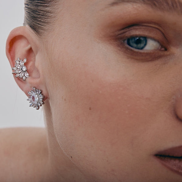 Shining Sun Earrings | Silver