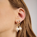 Luna Pearl Earrings | Gold