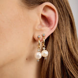Luna Pearl Earrings | Gold