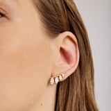 Leaf Light Earrings | Silver