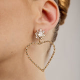 Amor Earrings L | Silver