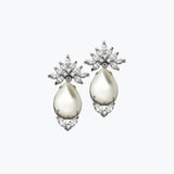 Cielo earrings pearl | Silver