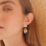 Cielo earrings Champagne | Gold