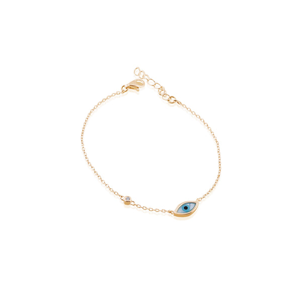 Good Eye Charm Bracelet | Gold