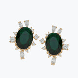Bijou Earrings Green | Silver