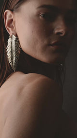 Free Feather Earrings | Silver