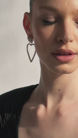 Amor Earrings L | Silver