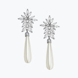 Topaz Earrings L | Silver