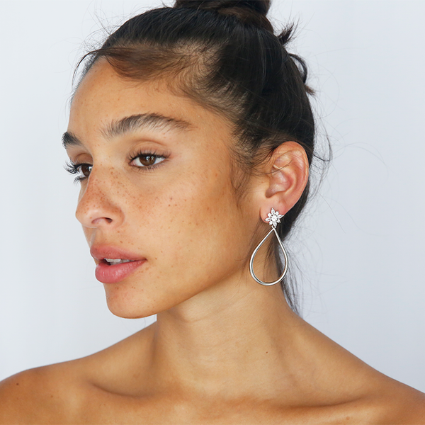 Lisbon Hoop Earrings | Silver