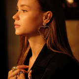 Amor Earrings L | Silver