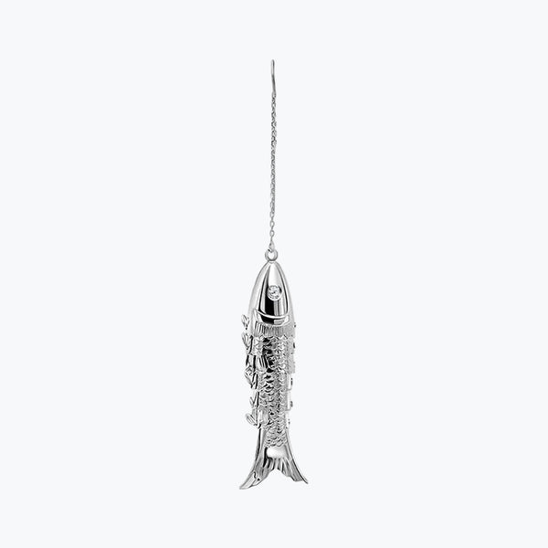 Pisces Earring L | Silver