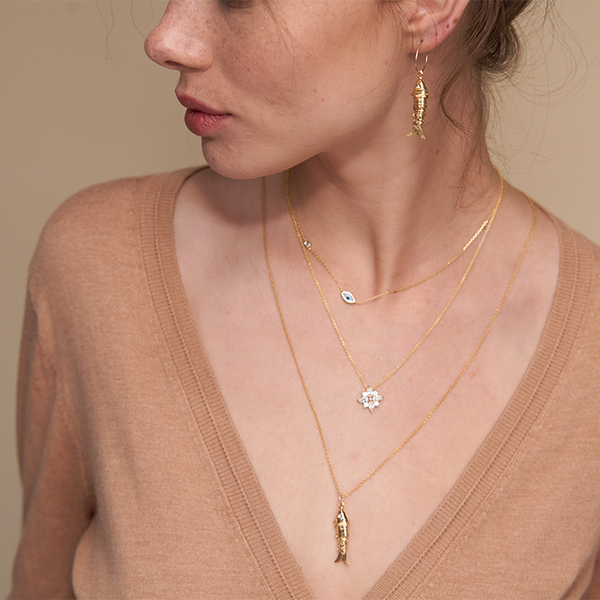 Pisces Necklace S | Silver