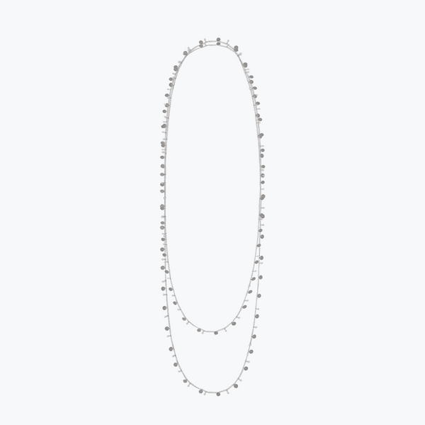 Aya Necklace Pearls | Silver