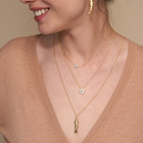 Pisces Necklace S | Gold