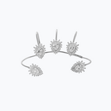 Big Crystal Drop Claw | Silver
