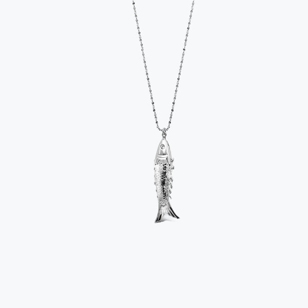 Pisces Necklace L | Silver