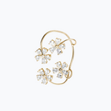Crystal Flower Ear-Cuff