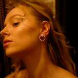 Bar Hoop Earrings | Silver
