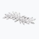 Crystal Leaf Brooch