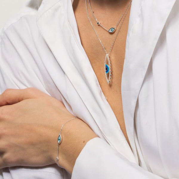 Good Eye Charm Bracelet | Silver